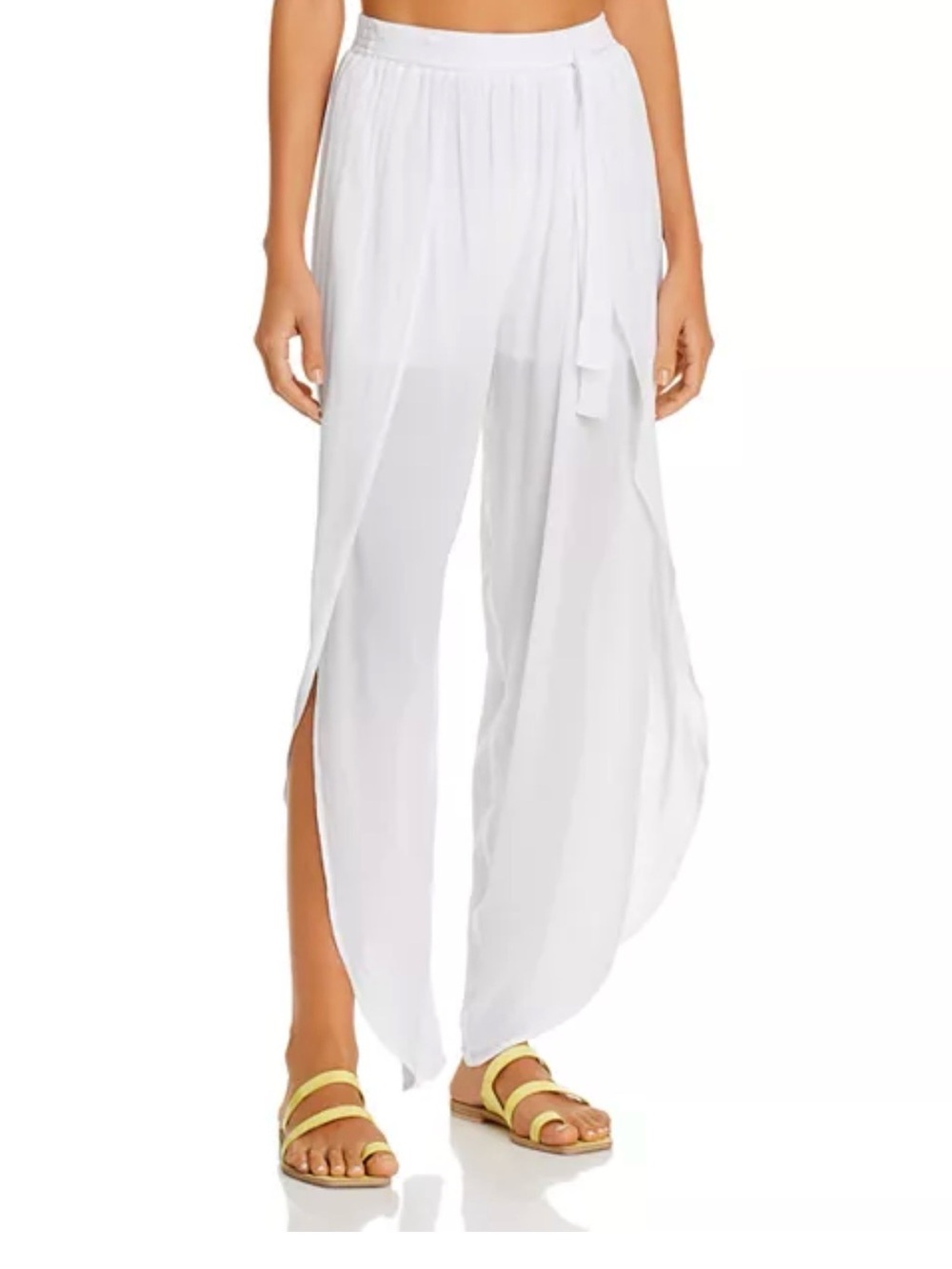 AQUA Swim Petal Beach Swim Cover-Up Pants - Small